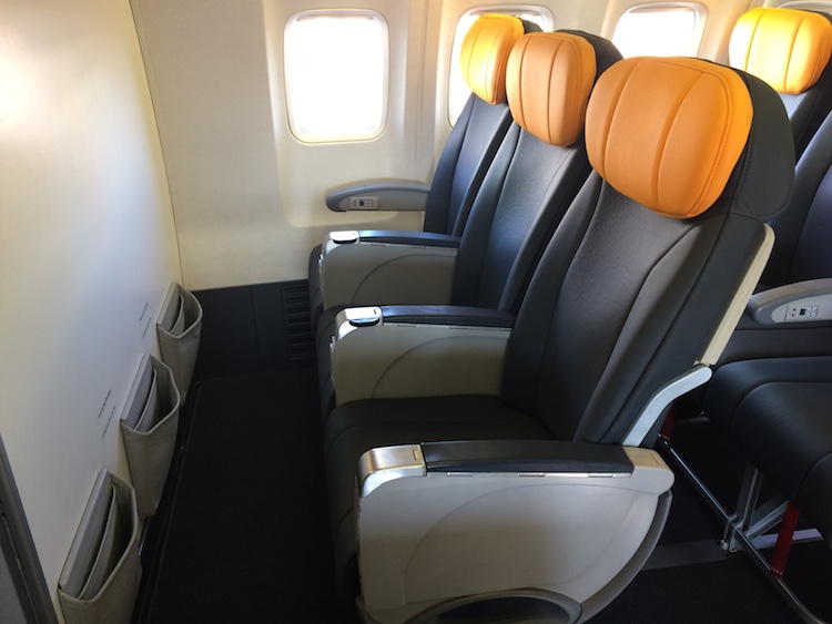 The first three rows of Tigerair Australia's Boeing 737-800s feature extra leg room seats.
