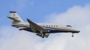 Cessna 680 Citation Latitude N613CL at Perth Airport on October 14 2016. (Keith Anderson)