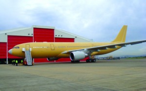 The second A330 has been inducted into Qantas's Brisbane hangar to undergo KC-30 conversion. (Airbus Military)