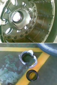ALAEA image of the damaged wheel.