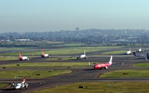 Sydney Airport traffic. (Rob Finlayson)