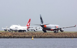 The Qantas group has experience a marginal fall in loads. (Andrew McLaughlin)