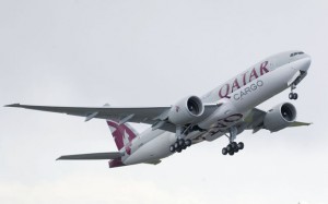 Qatar's first 777F. (Boeing)
