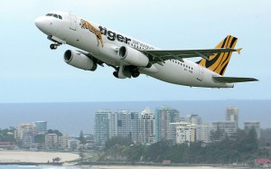 A Tiger A320 departs the Gold Coast. (Paul Sadler)
