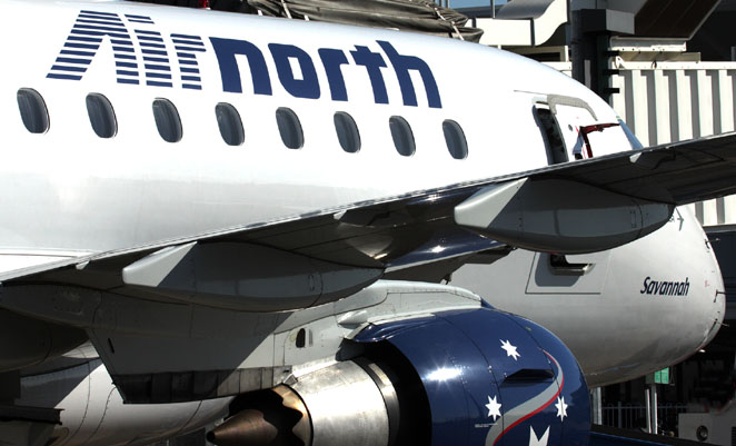 A file image of an Airnorth Embraer E170 at Darwin Airport. (Rob Finlayson)