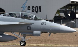 A44-219 taxis in at RAAF Amberley at the end of its delivery flight from the US.