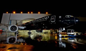 Air New Zealand's profits are all in the black . (Air New Zealand)