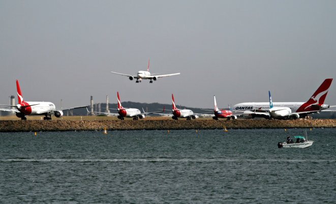 Traffic at Sydney Airport.  (Adriana Gaia)