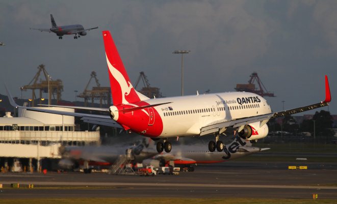 Qantas led on-time performance on average, but Jetstar consistently flew fewer on-time services. (Seth Jaworski)