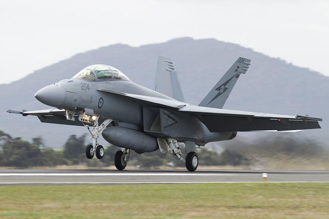 Up to eight RAAF F/A-18Fs will be deployed to Al Minhad AB in the UAE to support coalition operations against IS. (Seth Jaworski)