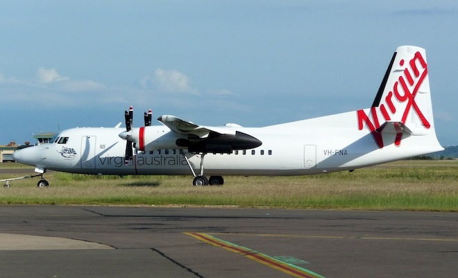 Virgin Australia Fokker 50 VH-FNA. (Dave Parer)