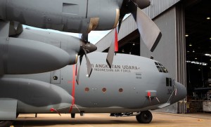 Qantas Defence Services prepared the ex RAAF C-130Hs for the Indonesian air force.