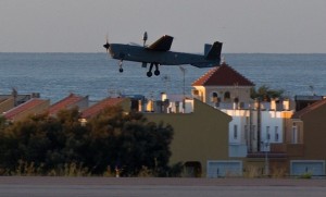The Atlante departing Almeria for the demonstration mission.