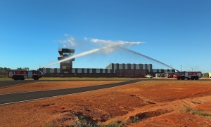 Airservices' recently opened Broome ARFF and control tower facility.