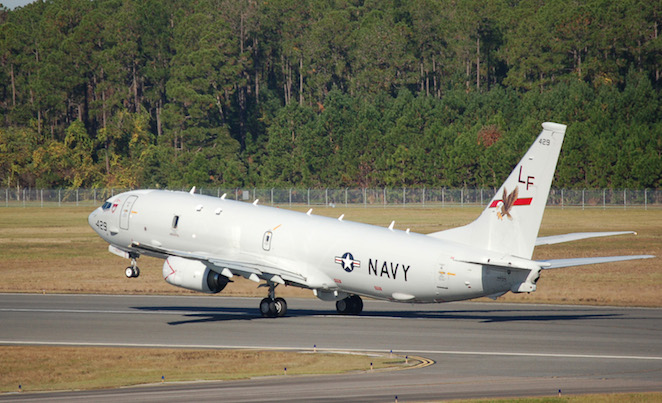 File image of a US Navy P-8.