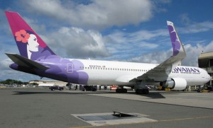 The Honolulu-Brisbane route is operated by the Boeing 767-300ER.