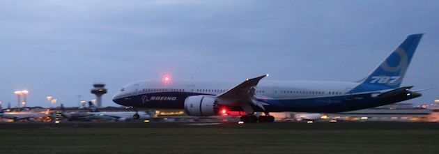 ZB002 touches down in Auckland. (Gerard Frawley)