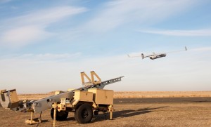 The RQ-21A Blackjack is launched and retrieved the same way as the smaller ScanEagle UAS. (USMC)