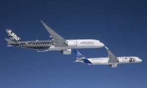A350s MSNs2 & 4 joined the test fleet on February 26. (Airbus)