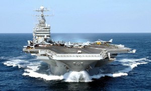 If further sequestration measures are added to the FY15 budget, the Pentagon has earmarked the USS George Washington for decommissioning. (US Navy)