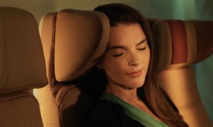 The new Economy 'Smart Seat' features 'fixed wing' headrests. (Etihad)