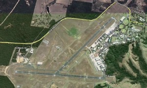 The Albatross Aviation Technology Park is on the western side of the base at left of picture.