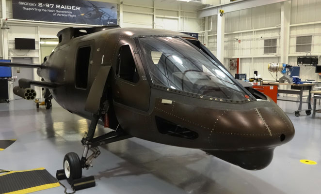 The S-97 prototype achieves power-on. (Sikorsky)