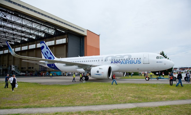 The first of more than 3,000 A320neos. (Airbus)