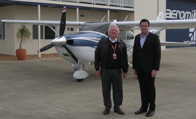 Aeromil Pacific MD Steve Padgett (left) and Ryan Campbell. (Aeromil Pacific)