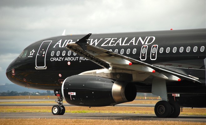 Air New Zealand continues to show that black (ink) is the new black. (Andrew Aley)