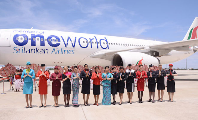 SriLankan Airlines has established codeshares with fellow oneworld partner Qantas. (SriLankan Airlines)