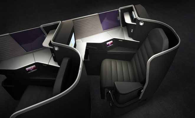 Virgin Australia's new business class seat. (Virgin Australia)