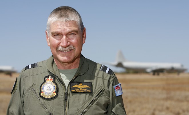 ACAUST AVM Mark Skidmore AM visits RAAF Base Learmonth.