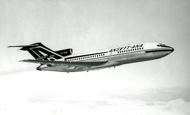 Ansett-ANA's first Boeing 727 VH-RME. (Boeing)