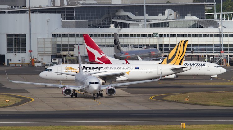 Australia’s domestic carriers at Sydney Airport. (Seth Jaworski)
