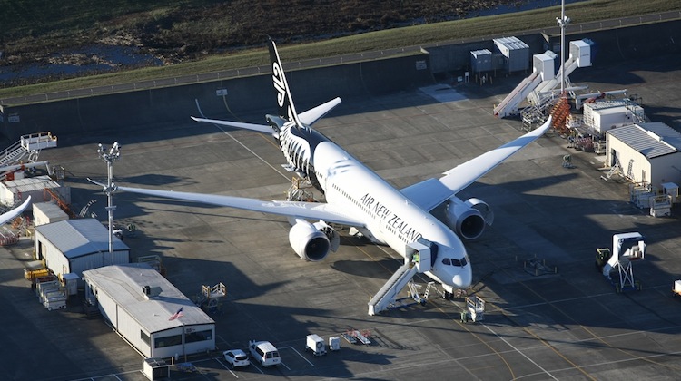 ZK-NZG is the third of 10 Dreamliners Air NZ has on order. (Gerard Frawley)