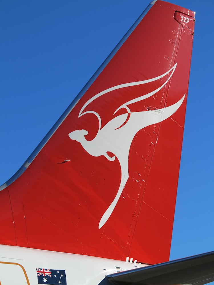 The iconic flying kangaroo.