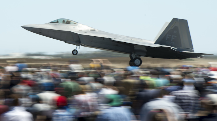 An F-22 at the 2013 Avalon Airshow. (Defence)