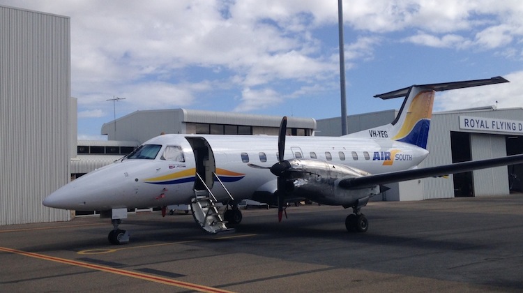The latest addition to the Air South fleet, a Embraer Brasilia 120. (Air South)