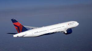 A Delta Air Lines Boeing 777-200LR used on the airline's Sydney-Los Angeles service. (Delta)