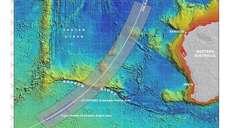 The search area for MH370. (ATSB)