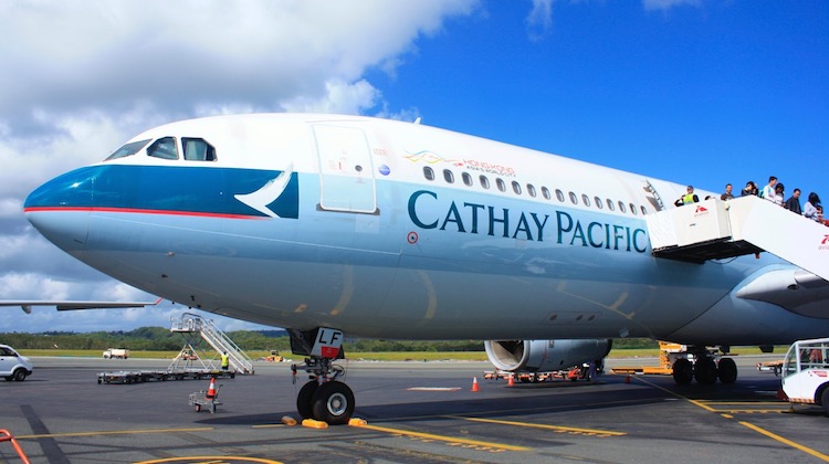 A Cathay Pacific Airbus A330-300 at Gold Coast Airport. (Gold Coast Airport)