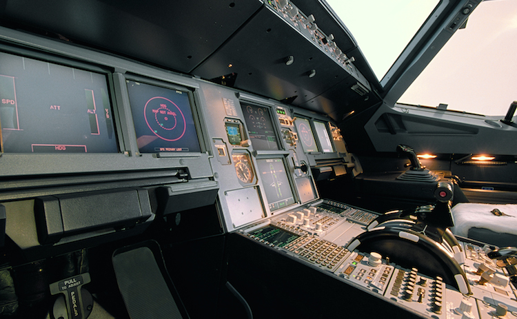 The cockpit of an Airbus A320 aircraft. (Airbus)