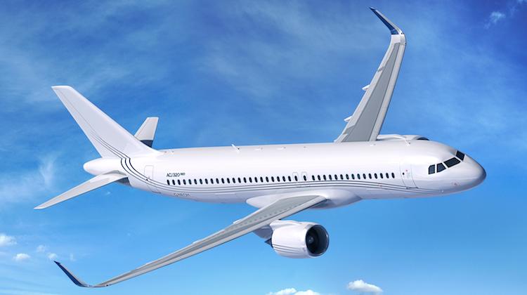An artist's impression of the Airbus ACJ320neo ordered by Acropolis Aviation. (Airbus)