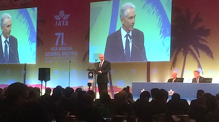 International Air Transport Association chief executive Tony Tyler at the 71st AGM in Miami.
