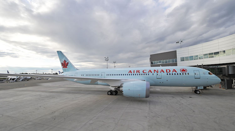 An Air Canada Boeing 787-8 at the Boeing Delivery Centre. (Air Canada)