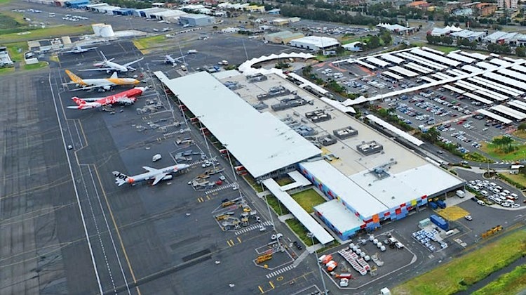 An aerial image of Gold Coast Airport. (Gold Coast Airport)