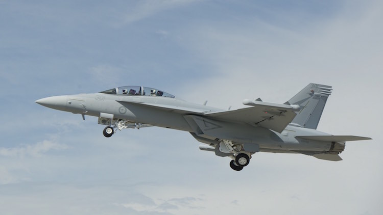 The RAAF's first Growler first flew on July 13. (Boeing)