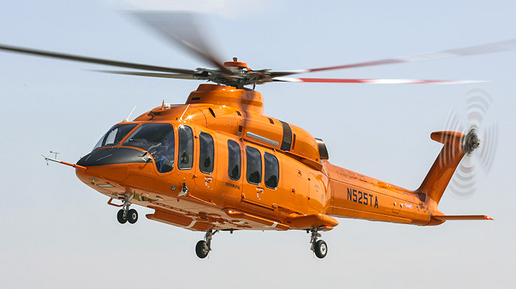 Bell Helicopters’ fly-by-wire 525 Relentless on its first flight. (Bell Helicopters)