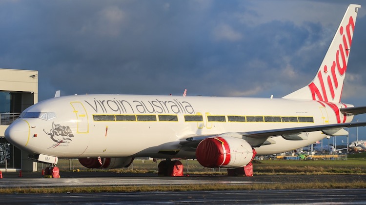 Virgin Australia Boeing 737-800 VH-VUM at Melbourne Tullamarine Airport. (Victor Pody)